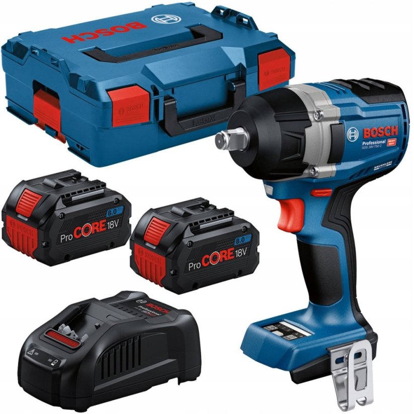 Bosch BOSCH Kľúč UD.1/2" GDS 18V-750 C 2xPC8,0Ah 750Nm GCY LB