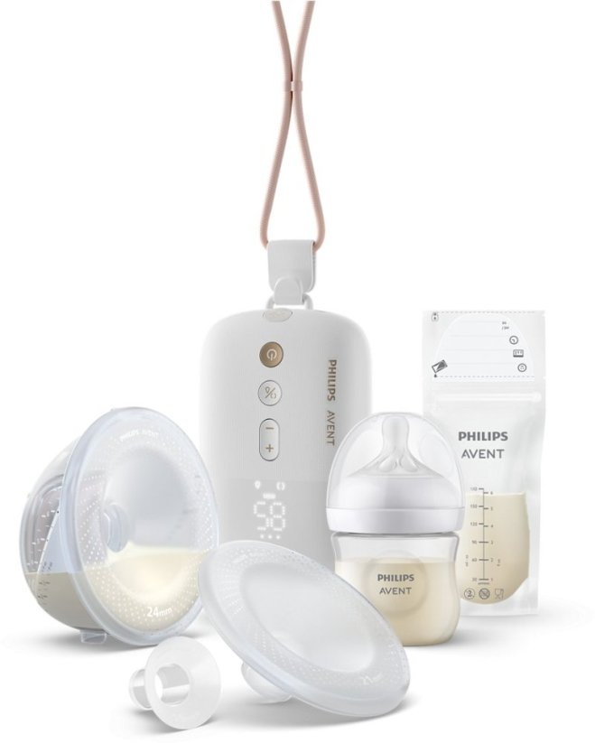 Philips Philips Avent SCF543/11 Hands-free breast pump with one collection cup + baby bottle 125ml + 25 breast milk bags
