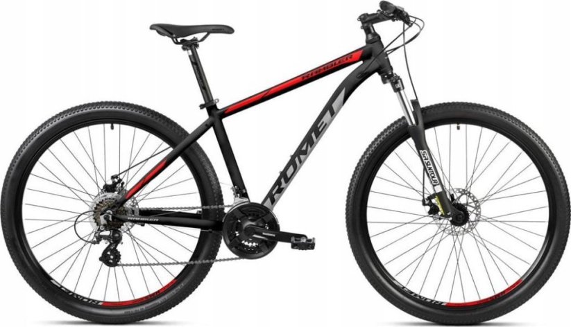 Romet Dviratis Romet Rambler R9.1 2025 black-red-grey-21" / XL (Dydis: 21" / XL)