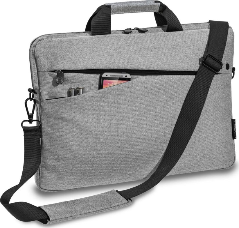 Pedea PEDEA Notebooktasche "Fashion" bis 15,6" (39,6cm) grau/schwarz