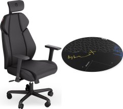 Endorfy Fotel Endorfy Meta BK czarny (EY8A005) + Floor Pad FP110C