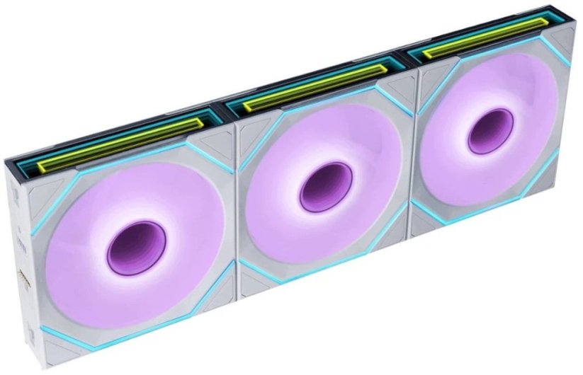 Lian Li ventilátory Uni Fan SL-INF Flex Wireless ARGB PWM (Sada 3 ks z kontrolerem) Reverse Blade 120mm White (G9F.12RSLIN1F3W.00)