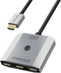 Promate Promate MediaSwitch-H3 3-in-1 HDMI Switch 4K@60Hz / 0,5m