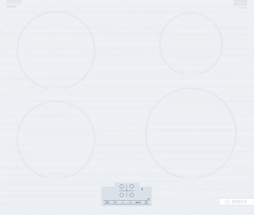 Bosch Built-in induction hob Bosch PUE612BB1J, white
