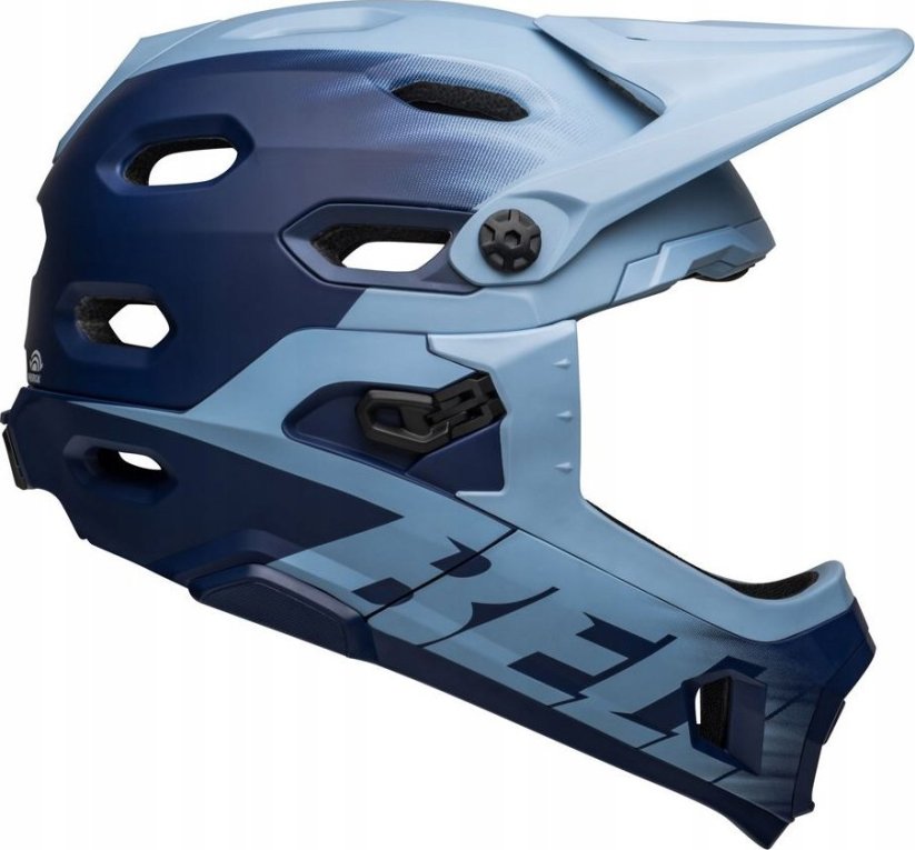 Bell Prilba na celú tvár BELL SUPER DH MIPS SPHERICAL matte light blue navy roz. M (55-59 cm)