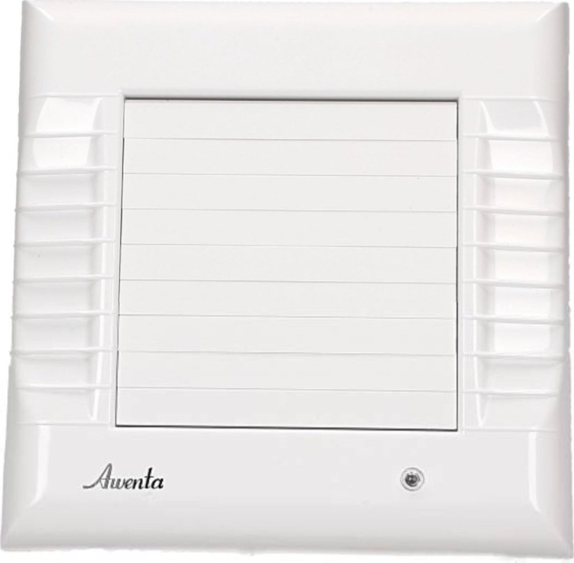 AWENTA ventilátor łazienkowy A-Matic WM100T fi100mm 95m3/h 16W 230V z Prepínačiem czasowym i automatyczną żaluzją Biely