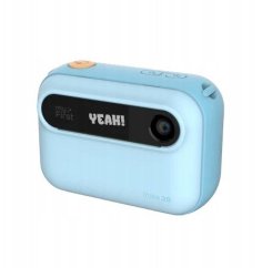 Xrec myFirst Camera Insta 20 - Fotoaparát natychmiastowy pre deti z drukarką i możliwością drukowania etykiet, ekranem 3" Full HD IPS i podwójnym Objektívem 16 MP (blue)