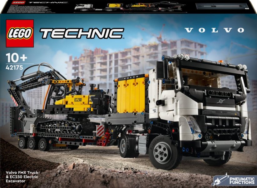 LEGO Technic Ciężarówka Volvo FMX i koparka EC230 Electric (42175)