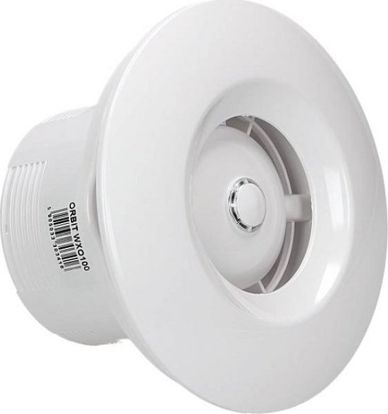 AWENTA ventilátor łazienkowy sufitowy Orbit fi100 88m3/h 13W 230V z senzoriem ruchu i Prepínačiem czasowym Biely WXO100R