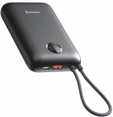 Swissten Swissten Voltbox 35W Power Bank 20000 mAh with Built-In Cables USB-C and Lightning