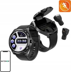 Blitzwolf Smartwatch BlitzWolf BW-HW1 + słuchawki TWS (Čierny)