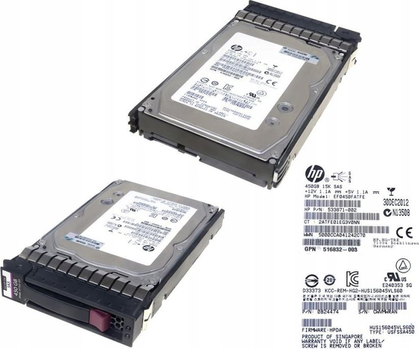 HPE 450GB 3.5'' SAS-1 (3Gb/s)  (454232-B21)
