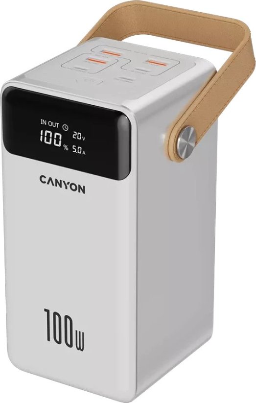 Canyon CANYON Powerbank OnPower 610 Aluminium  60000 mAh PD100W Biely