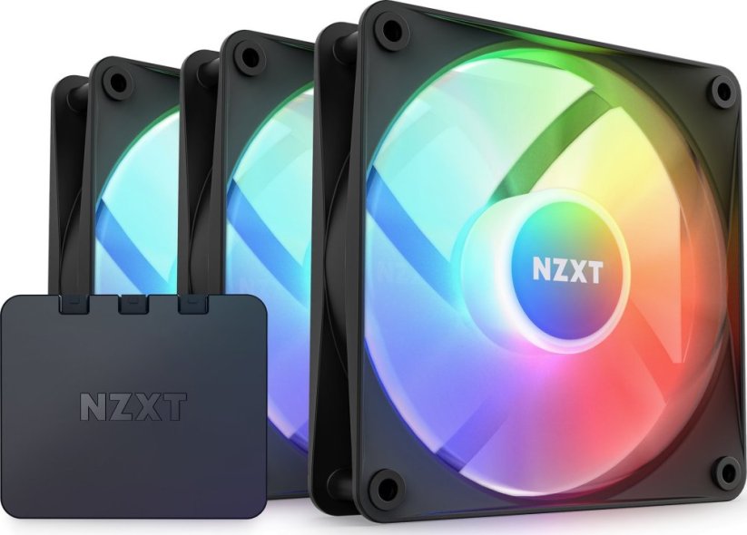Nzxt F120 RGB Core 3-pack + Hub (RF-C12TF-B1)