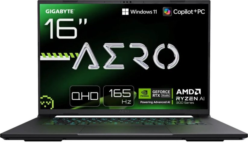 Gigabyte AERO X16 Ryzen AI 7 350 / 64 GB / 1 TB / RTX 5070 / 165 Hz / Windows 11 Home (1WH93EEC64AH)