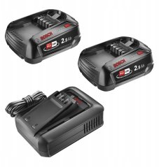 Bosch Set 1600A031T5, 18V (2x 2.5 Ah batteries+ AL 18V-44 charger)