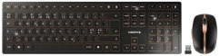 Cherry CHERRY DW 9100 SLIM klawiatura Dołączona myszka RF Wireless + Bluetooth Skandynawia Čierny