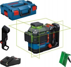 BOSCH.PLANE LASER GLL 18V-120-33 CG GREEN 1x4.0Ah +DK 20 CLAMP +LB136
