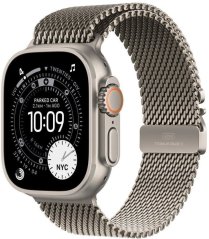Apple Watch Ultra 3 GPS + Cellular 49mm Natural Titanium / Titanium Milanese Loop M Sivý (MEWY4QP/A)