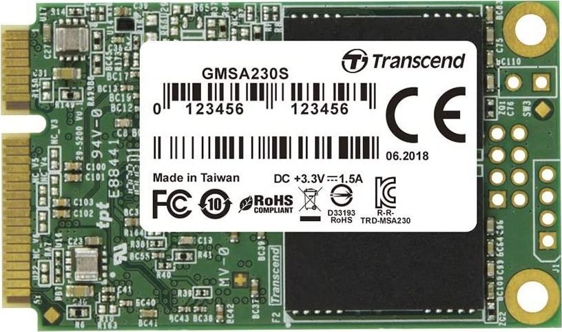 Transcend 230S 64GB mSATA SATA III (TS64GMSA230S)