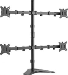 Equip Tischfuß       17"-32"/ 4TFT je 9kg 360°            sw