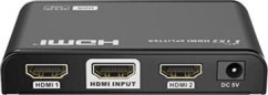 PremiumCord PREMIUMCORD HDMI 2.0 splitter 1-2 porty, 4K x 2K/60Hz, FULL HD, 3D, černý