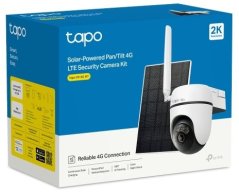 TP-Link Tapo C615G KIT zewnętrzna 4G LTE kamera, panel słoneczny (3MP, 2K, 1296p, IR, 4G LTE, micro SD card, IP65)