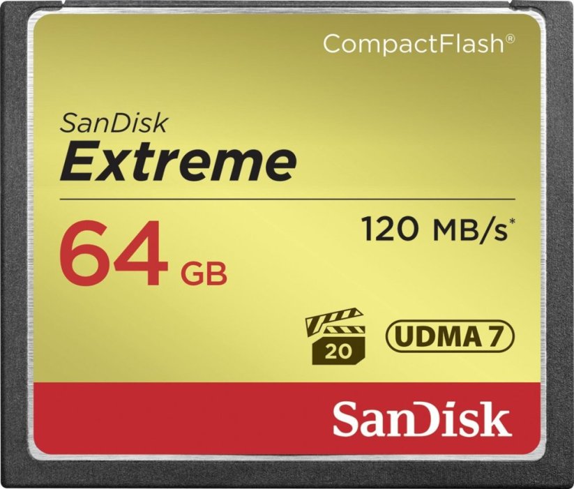 SanDisk Extreme Compact Flash 64 GB  (SDCFXSB-064G-G46)