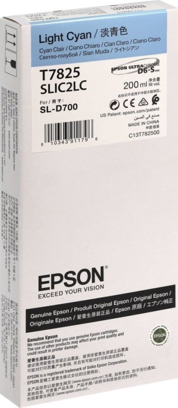 Epson Epson ink cartridge light cyan T 782 200 ml             T 7825N