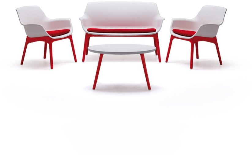Keter Sada mebli záhradných Luxor Lounge Set Biely/Sivý 8003723090770 8003723090770 (8003723090770)
