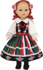 Adar Bábika w stroju ludowym 38cm