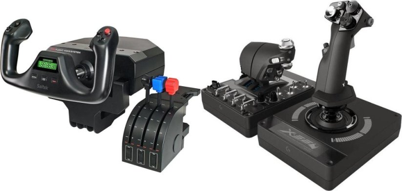 Logitech G Saitek Pro Flight Yoke System USB (945-000004) + G X56 Hotas (945-000059)
