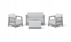 Keter Sada mebli záhradných Scandi Linea 2 Seater Set jasnoSivý/tmavoSivý stalowy (8711245162430)