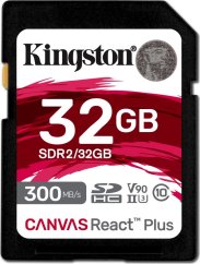 Kingston Canvas React Plus SDHC 32 GB Class 10 UHS-II/U3 V90 (SDR2/32GB)
