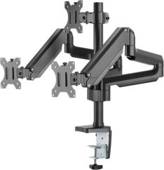 Deltaco Monitora stativs Triple Gas Spring  Deltaco