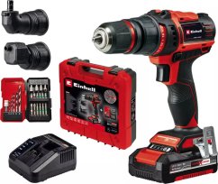Einhell Einhell cordless drill/driver set TE-CD 18/45 3X-Li +22, 18Volt (red/black, Li-ion battery 2.0Ah, 22-piece accessories)
