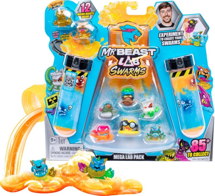 Usorteret Moose Toys MrBeast Lab Swarms II Atomic 12-pack