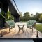 NoName FURNIT SET OUT BROW/GRE ARMCHAIR/TABLE