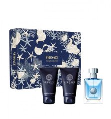 Versace Versace Pour Homme Sada voda toaletná spray 50ml + żel pod prysznic 50ml + balzám po holení 50ml MEN