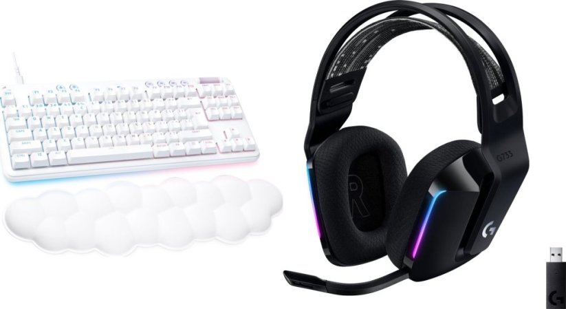 Logitech G713 Linear  (920-010678) + G733 Lightspeed Czarne (981-000864)