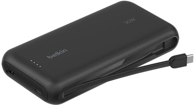 RivaCase Belkin Powerbank 20.000mAh schw. 30W integr.USB-C Kab. BPB024hqBK