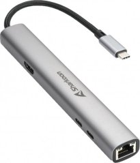 Sharkoon OfficePal Combo Adapter, docking station (gray)