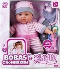 Artyk Bábika Natalia bobas z nosidełkiem 28 cm
