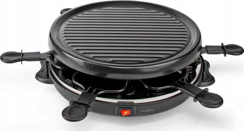 Nedis Nedis FCRA210FBK6 grill raclette 6 os. 800 W Čierny