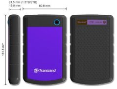 Transcend 2TB StoreJet 25H3P USB3.0 2.5" Fialový