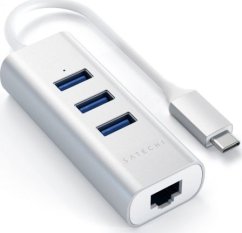 Satechi 1x RJ-45  + 3x USB-A 3.0 (ST-TC2N1USB31AS)