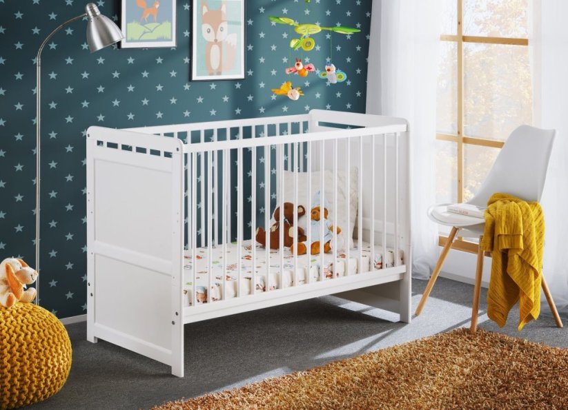 ASM Meble Postieľka TYMEK 120x60 Biely mat