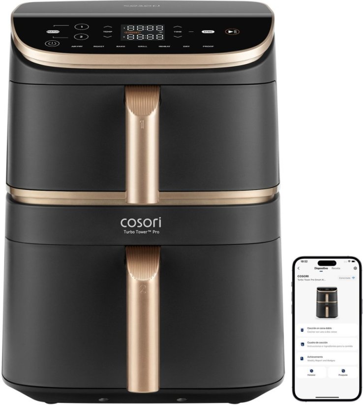 Cosori Frytownica 10,8L Airfryer Turbo Tower Pro Smart CAF-DC123S-DEUR