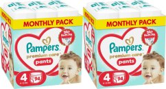 Pampers Pieluchomajtki Premium Care 4 9-15 kg, 94 szt. x2