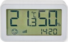 Nedis Nedis ZBSC30WT, White, Indoor hygrometer, Indoor thermometer, Hygrometer, Thermometer, Hygrometer, Thermometer, Plastic, 0 - 95%